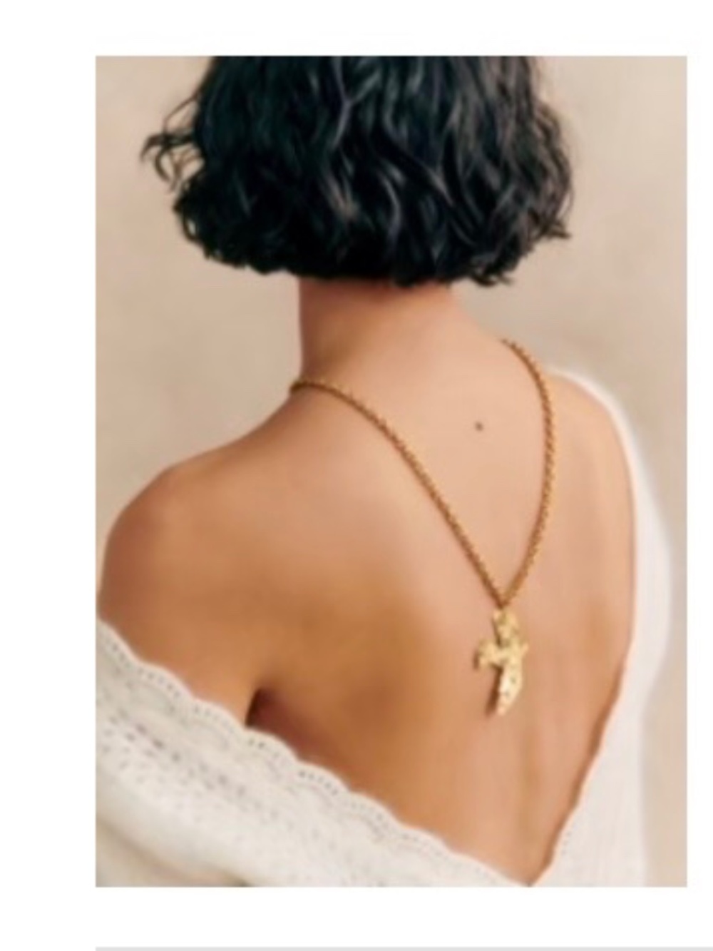 Sézane bird necklace